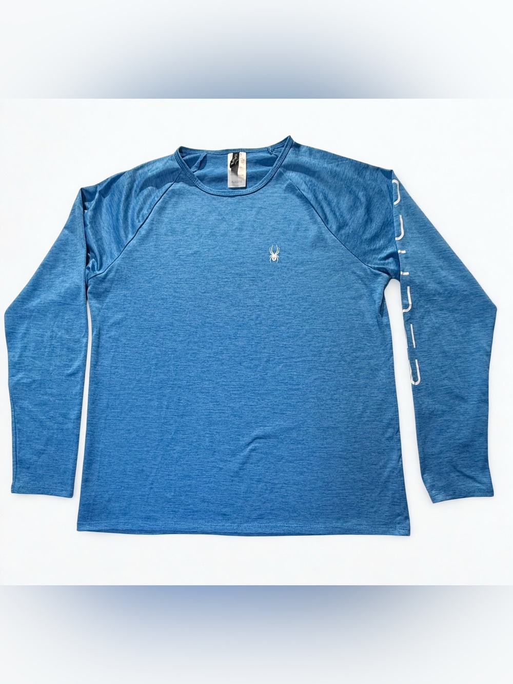 Spyder Worldwide Swim Women’s UPF 30 blue long sleeve lightweight rashguard shir
